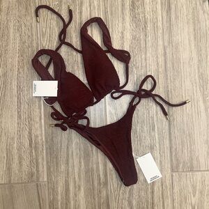 Monday Swimwear Shaded Oak Bikini Set